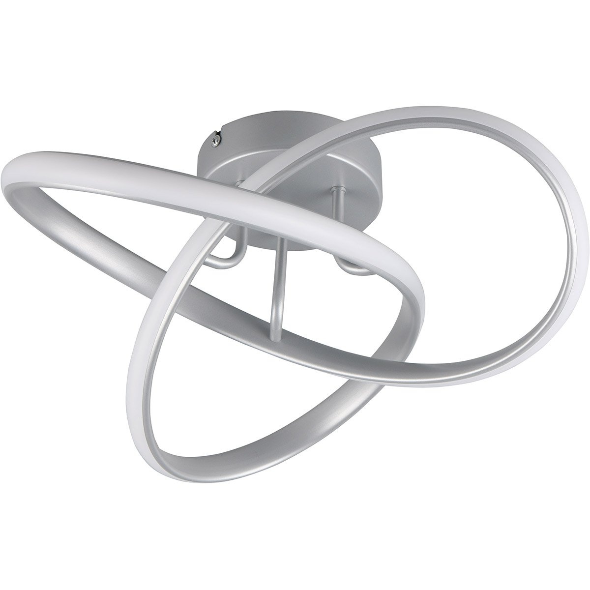 LED Ceiling Light 15W - White Ceiling Light Matte Titanium | Trion Meteo