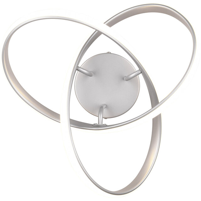 ronde mat titaan LED plafondlamp 15W met 1800 lumen en warm wit licht 3000K