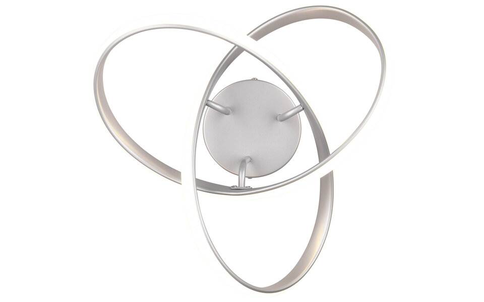 HLW LED LED Ceiling Light - Ceiling Lighting - Trion Meteo - 15W - Warm White 3000K - Matte Titanium - Metal