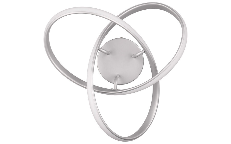 HLW LED LED Plafondlamp - Plafondverlichting - Trion Meteo - 15W - Warm Wit 3000K - Mat Titaan - Metaal