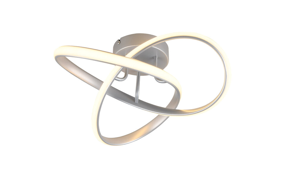 HLW LED LED Ceiling Light - Ceiling Lighting - Trion Meteo - 15W - Warm White 3000K - Matte Titanium - Metal