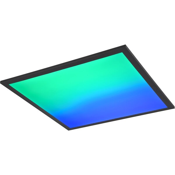 HLW LED LED Plafondlamp - Plafondverlichting - Trion Atex - 18W - RGBW - Dimbaar - Aanpasbare Kleur - Afstandsbediening - Nachtlamp - Mat Zwart - Metaal HLW LED LED Plafondlamp - Plafondverlichting - Trion Atex - 18W - RGBW - Dimbaar - Aanpasbare Kleur - Afstandsbediening - Nachtlamp - Mat Zwart - Metaal