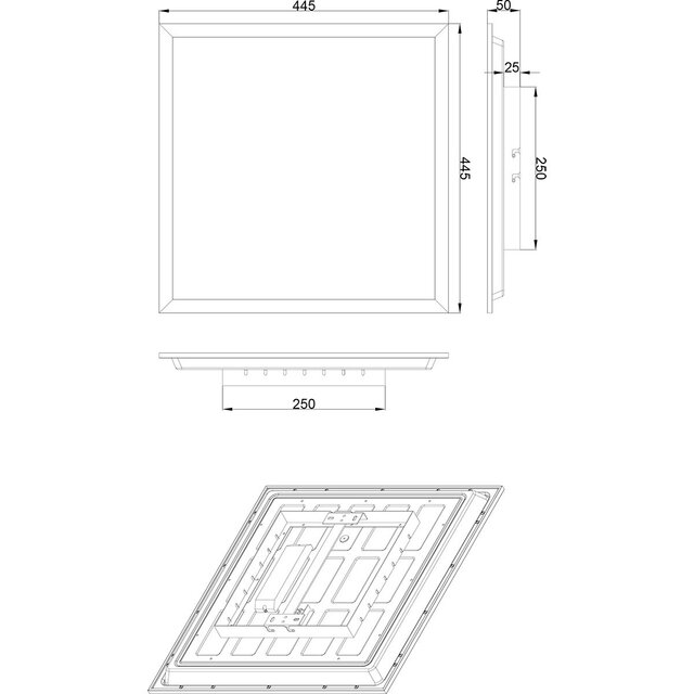 HLW LED LED Plafondlamp - Plafondverlichting - Trion Atex - 18W - RGBW - Dimbaar - Aanpasbare Kleur - Afstandsbediening - Nachtlamp - Mat Zwart - Metaal