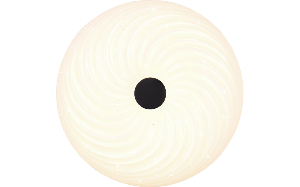 HLW LED LED Plafondlamp - Trion Graty - 22W - Aanpasbare Kleur - Dimbaar - Afstandsbediening - Sterlicht - Rond - Mat Wit - Kunststof