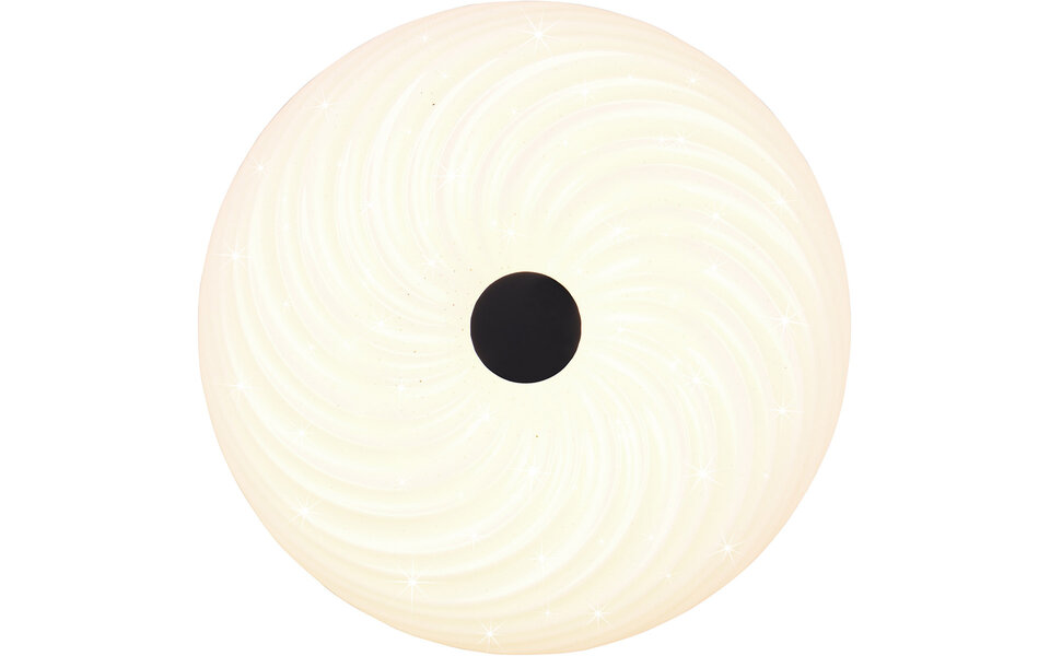 HLW LED LED Plafondlamp - Trion Graty - 22W - Aanpasbare Kleur - Dimbaar - Afstandsbediening - Sterlicht - Rond - Mat Wit - Kunststof