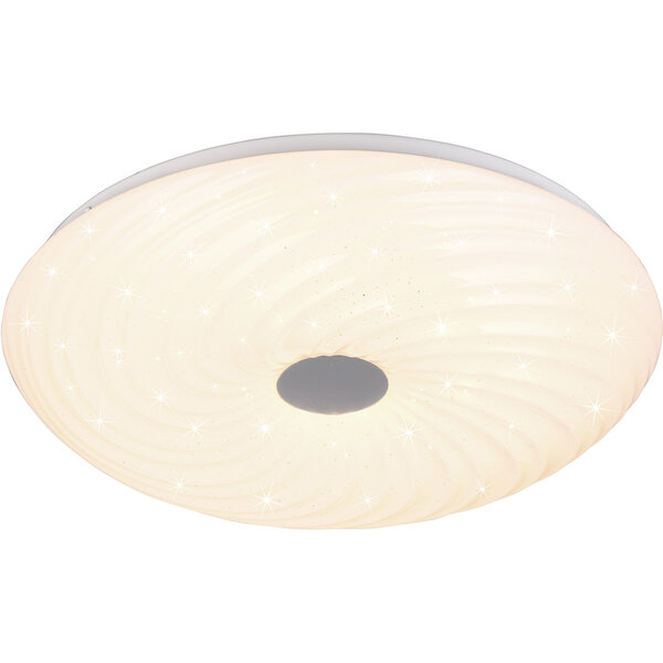 HLW LED LED Plafondlamp - Trion Graty - 22W - Aanpasbare Kleur - Dimbaar - Afstandsbediening - Sterlicht - Rond - Mat Wit - Kunststof HLW LED LED Plafondlamp - Trion Graty - 22W - Aanpasbare Kleur - Dimbaar - Afstandsbediening - Sterlicht - Rond - Mat Wit - Kunststof