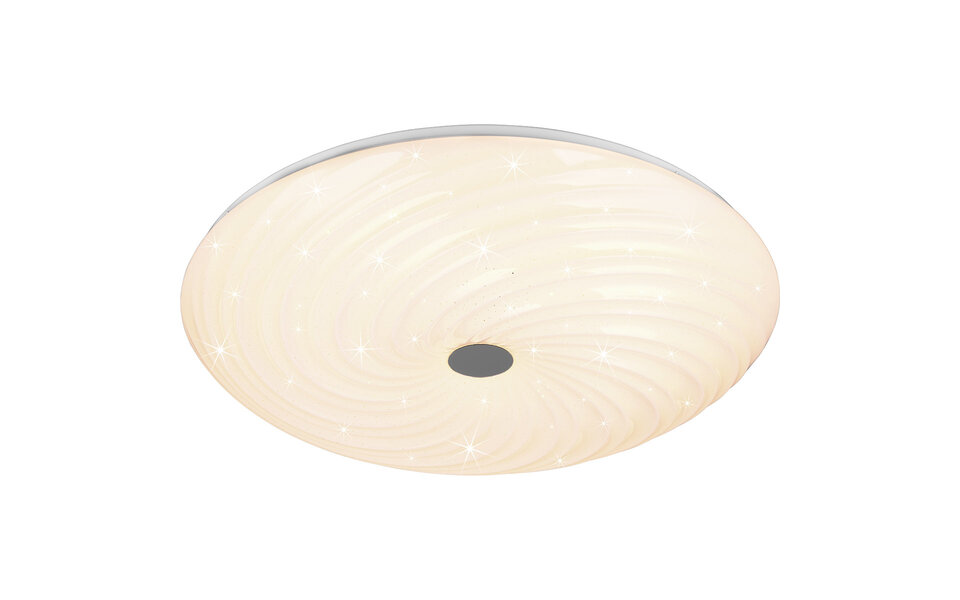 HLW LED LED Ceiling Light - Trion Graty - 45W - Adjustable Color - Dimmable - Remote Control - Star Light - Round - Matte White - Plastic HLW LED LED Ceiling Light - Trion Graty - 45W - Adjustable Color - Dimmable - Remote Control - Star Light - Round - Matte White - Plastic