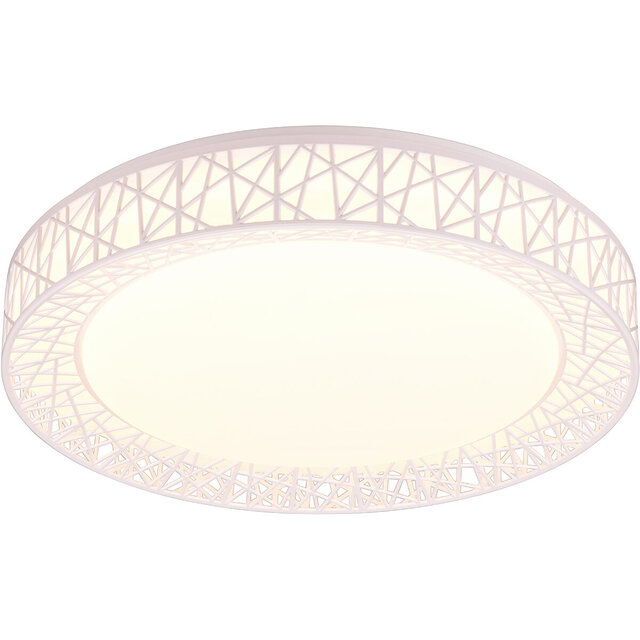 HLW LED LED Plafondlamp - Trion Lester - 40W - Aanpasbare Kleur - Dimbaar - Afstandsbediening - Rond - Wit - Kunststof HLW LED LED Plafondlamp - Trion Lester - 40W - Aanpasbare Kleur - Dimbaar - Afstandsbediening - Rond - Wit - Kunststof