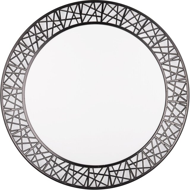 LED plafondlamp Trion Lester 40W dimbaar, zwart Ø48cm Binnenverlichting