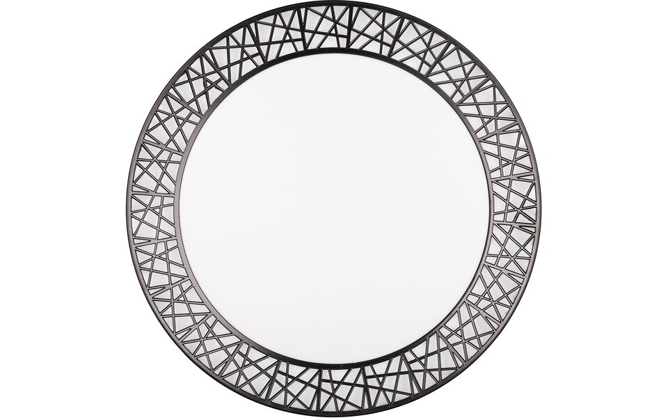 HLW LED LED Plafondlamp - Trion Lester - 40W - Aanpasbare Kleur - Dimbaar - Afstandsbediening - Rond - Zwart - Kunststof