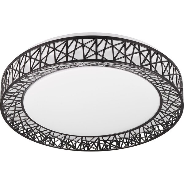 HLW LED LED Plafondlamp - Trion Lester - 40W - Aanpasbare Kleur - Dimbaar - Afstandsbediening - Rond - Zwart - Kunststof HLW LED LED Plafondlamp - Trion Lester - 40W - Aanpasbare Kleur - Dimbaar - Afstandsbediening - Rond - Zwart - Kunststof