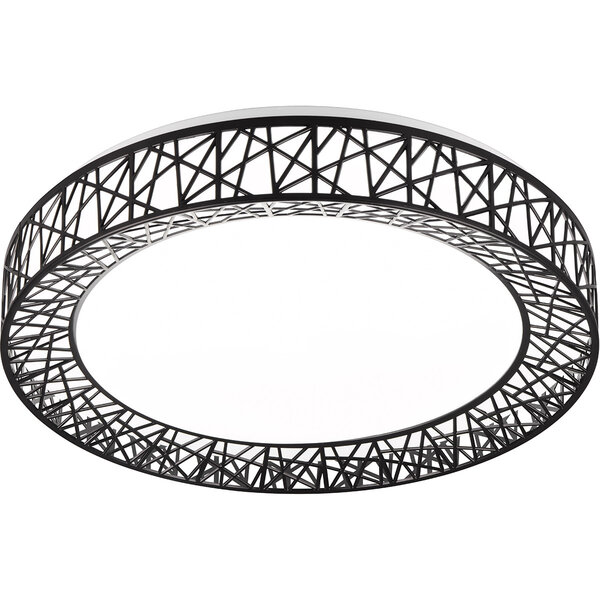 HLW LED LED Plafondlamp - Trion Lester - 40W - Aanpasbare Kleur - Dimbaar - Afstandsbediening - Rond - Zwart - Kunststof HLW LED LED Plafondlamp - Trion Lester - 40W - Aanpasbare Kleur - Dimbaar - Afstandsbediening - Rond - Zwart - Kunststof