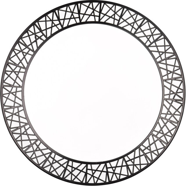 HLW LED LED Ceiling Light - Trion Lester - 40W - Adjustable Color - Dimmable - Remote Control - Round - Black - Plastic