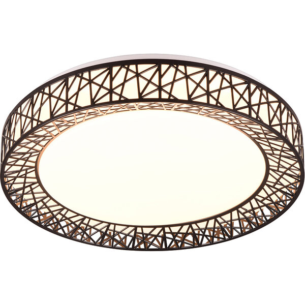 HLW LED LED Plafondlamp - Trion Lester - 40W - Aanpasbare Kleur - Dimbaar - Afstandsbediening - Rond - Zwart - Kunststof HLW LED LED Plafondlamp - Trion Lester - 40W - Aanpasbare Kleur - Dimbaar - Afstandsbediening - Rond - Zwart - Kunststof