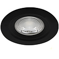 LED Inbouwspot - Brinton - 7W 630lm 38D - IP54 Waterdicht - 830 Warm Wit 3000K - Rond - Zwart