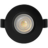 HLW LED LED Recessed Spotlight - Brinton - 7W 630lm 38D - IP54 Waterproof - 865 Bright/Cool White 6500K - Round - Black