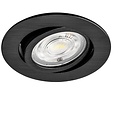 LED Recessed Spotlight - Brinton - 7W 630lm 38D - Dimmable - 830 Warm White 3000K - Round - Black