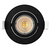 HLW LED LED Recessed Spotlight - Brinton - 7W 630lm 38D - Dimmable - 830 Warm White 3000K - Round - Black