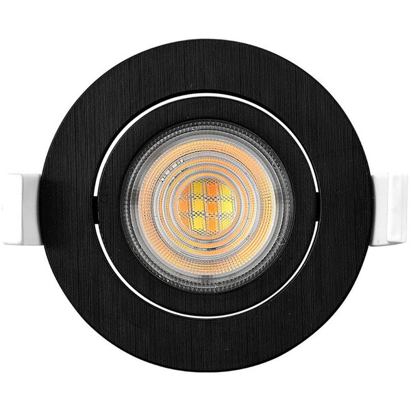 HLW LED LED Inbouwspot - Brinton - 7W 630lm 38D - Dimbaar - 840 Natuurlijk Wit 4000K - Rond - Zwart HLW LED LED Inbouwspot - Brinton - 7W 630lm 38D - Dimbaar - 840 Natuurlijk Wit 4000K - Rond - Zwart