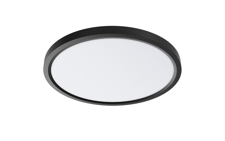 HLW LED LED Plafondlamp - Brinton Jin - 45W 5280lm - 865 Helder/Koud Wit 6500K - Ø500 mm - Opbouw - Rond - Zwart