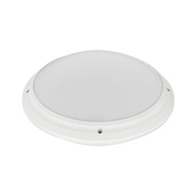 LED Plafondlamp Aquin IP65 E27 Wit Opbouw - Badkamer LED Plafondlamp Aquin IP65 E27 Wit Opbouw - Badkamer