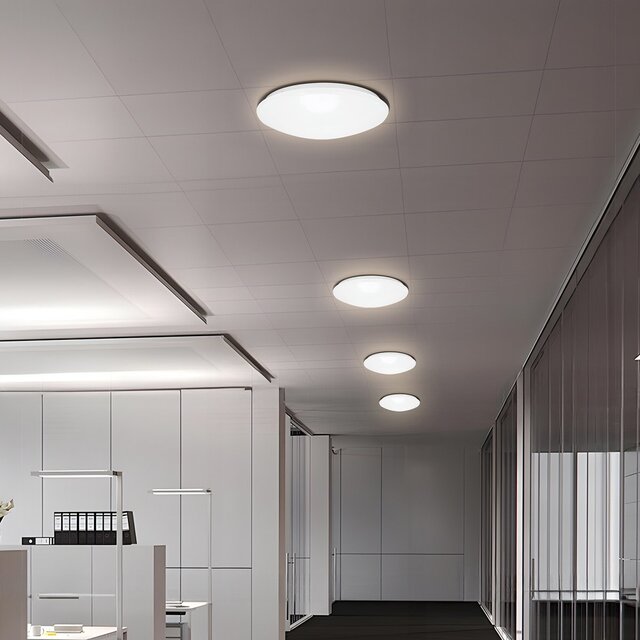 Velvalux LED Plafondlamp met Sensor - Velvalux - 12W 1300lm - Aanpasbare Lichtkleur CCT - Spatwaterdicht IP44 - Opbouw - Rond - Wit