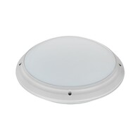 LED Surface-Mounted Ceiling Light Aquin IP65 E27 Matte Silver Bathroom