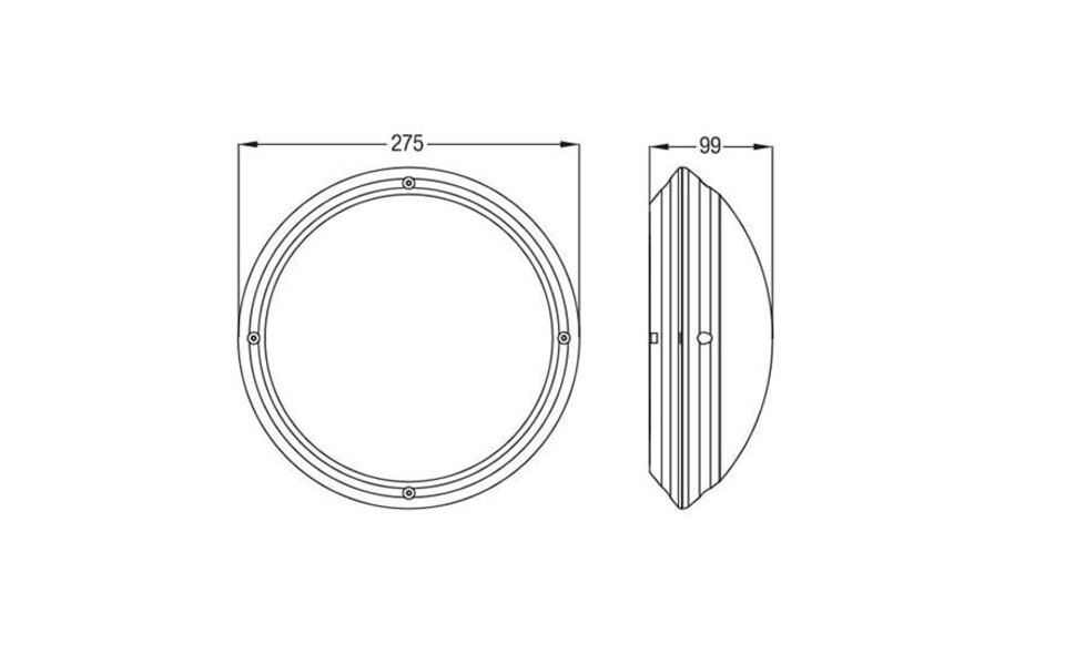 HLW LED LED Plafondlamp - Badkamerlamp - Aquin - Waterdicht IP65 - E27 Fitting - Opbouw - Rond - Zilver