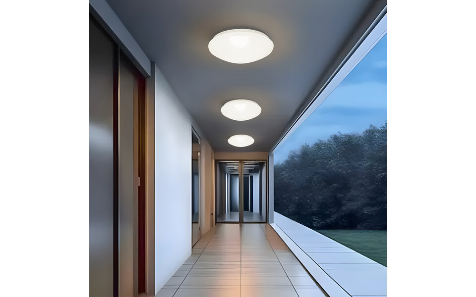 Velvalux LED Ceiling Lamp with Sensor - Velvalux - 18W 2000lm - Adjustable Light Color CCT - Splashproof IP44 - Surface Mounted - Round - White Velvalux LED Ceiling Lamp with Sensor - Velvalux - 18W 2000lm - Adjustable Light Color CCT - Splashproof IP44 - Surface Mounted - Round - White