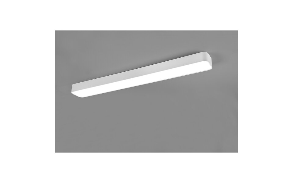HLW LED LED Plafondlamp - Plafondverlichting - Trion Astinto - 37W - Aanpasbare Kleur - Dimbaar - Rechthoek - Mat Wit - Aluminium