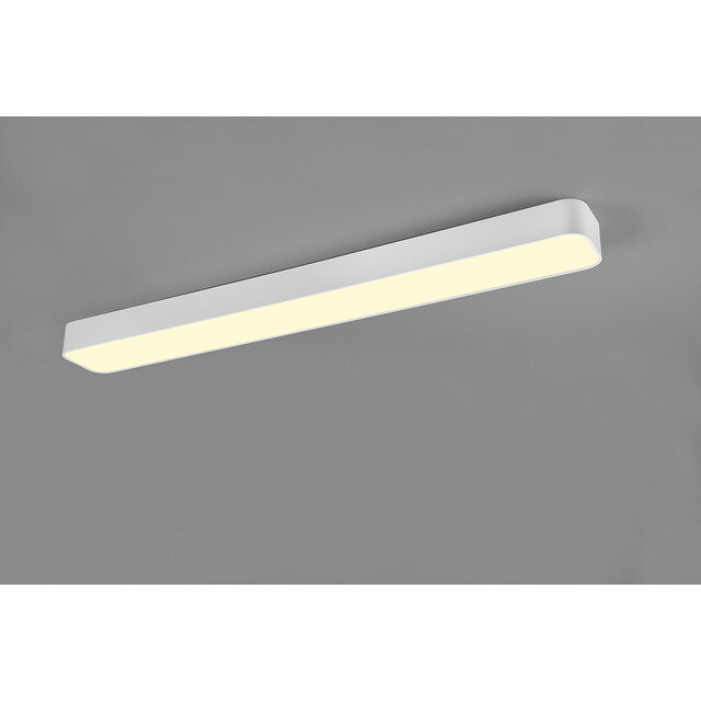 HLW LED LED Ceiling Lamp - Ceiling Lighting - Trion Astinto - 37W - Adjustable Color - Dimmable - Rectangular - Matte White - Aluminum