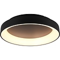 LED Ceiling Lamp - Ceiling Lighting - Trion Gurano - 48W - Adjustable Color - Remote Control - Dimmable - Round - Matte Black - Aluminum