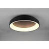 HLW LED LED Ceiling Lamp - Ceiling Lighting - Trion Gurano - 48W - Adjustable Color - Remote Control - Dimmable - Round - Matte Black - Aluminum