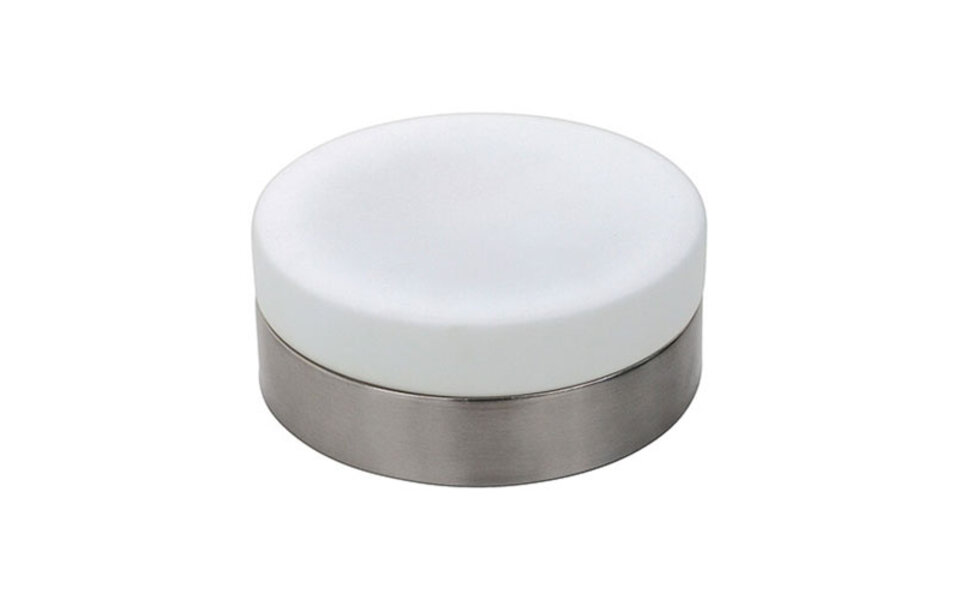 HLW LED LED Plafondlamp - Opbouw Rond - E27 - Mat Chroom Aluminium - Ø180mm