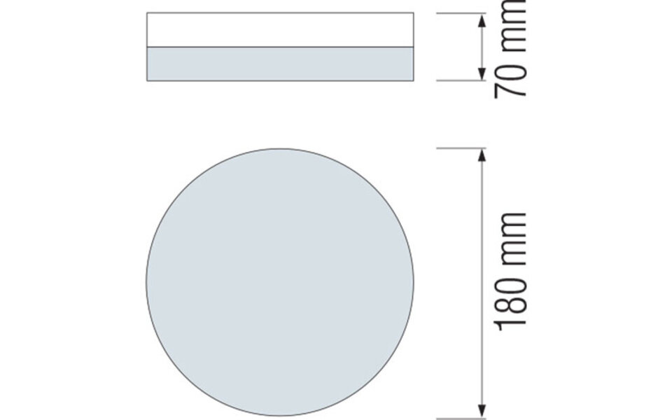 HLW LED LED Plafondlamp - Opbouw Rond - E27 - Mat Chroom Aluminium - Ø180mm