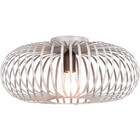 HLW LED LED Ceiling Light - Ceiling Lighting - Trion Johy - E27 Fitting - Round - Industrial - Matte Gray - Aluminum - 40cm