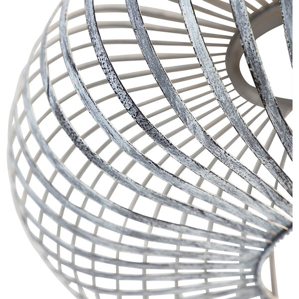 HLW LED LED Plafondlamp - Plafondverlichting - Trion Johy - E27 Fitting - Rond - Industrieel - Mat Grijs - Aluminium - 40cm HLW LED LED Plafondlamp - Plafondverlichting - Trion Johy - E27 Fitting - Rond - Industrieel - Mat Grijs - Aluminium - 40cm