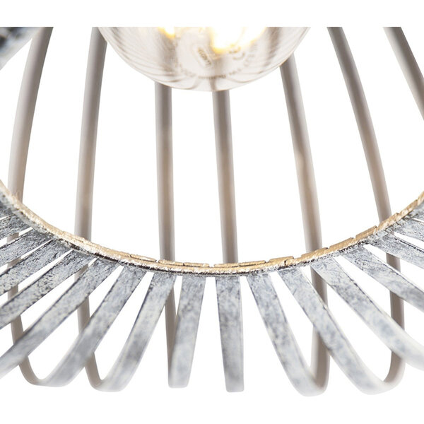 HLW LED LED Plafondlamp - Plafondverlichting - Trion Johy - E27 Fitting - Rond - Industrieel - Mat Grijs - Aluminium - 40cm HLW LED LED Plafondlamp - Plafondverlichting - Trion Johy - E27 Fitting - Rond - Industrieel - Mat Grijs - Aluminium - 40cm