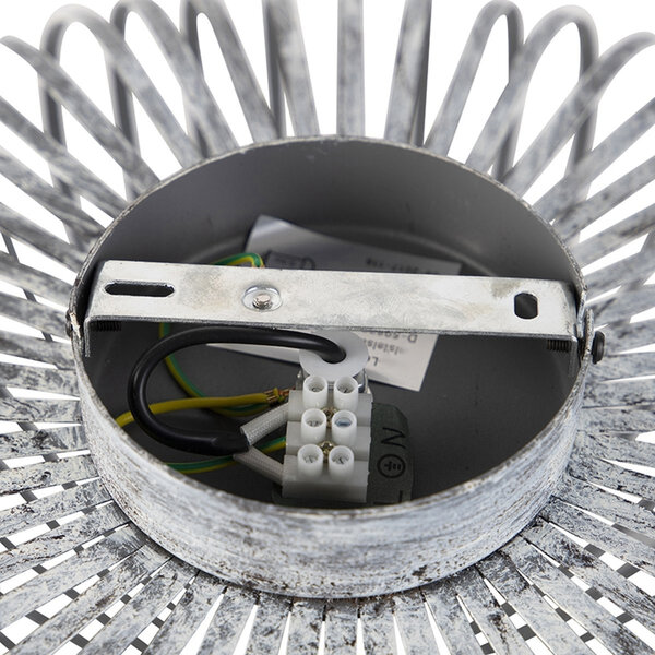 HLW LED LED Plafondlamp - Plafondverlichting - Trion Johy - E27 Fitting - Rond - Industrieel - Mat Grijs - Aluminium - 40cm HLW LED LED Plafondlamp - Plafondverlichting - Trion Johy - E27 Fitting - Rond - Industrieel - Mat Grijs - Aluminium - 40cm