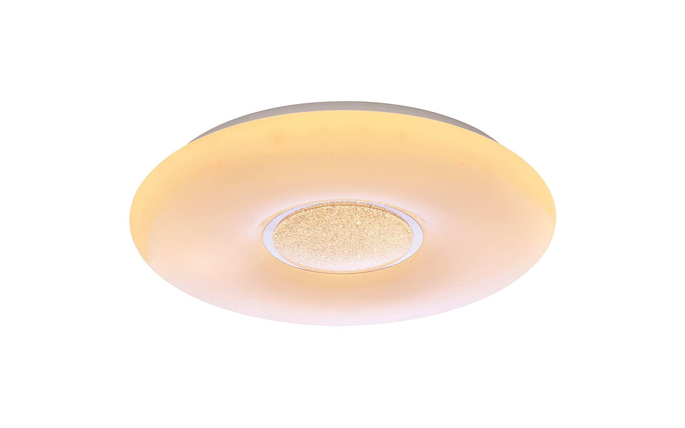 HLW LED LED Plafondlamp - Trion Ako - 21W - Aanpasbare Kleur - Dimbaar - Afstandsbediening - Rond - Mat Wit