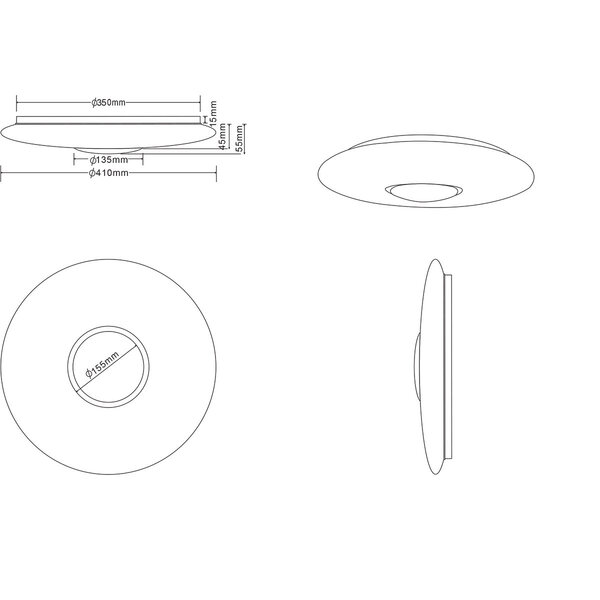 HLW LED LED Plafondlamp - Trion Ako - 21W - Aanpasbare Kleur - Dimbaar - Afstandsbediening - Rond - Mat Wit HLW LED LED Plafondlamp - Trion Ako - 21W - Aanpasbare Kleur - Dimbaar - Afstandsbediening - Rond - Mat Wit