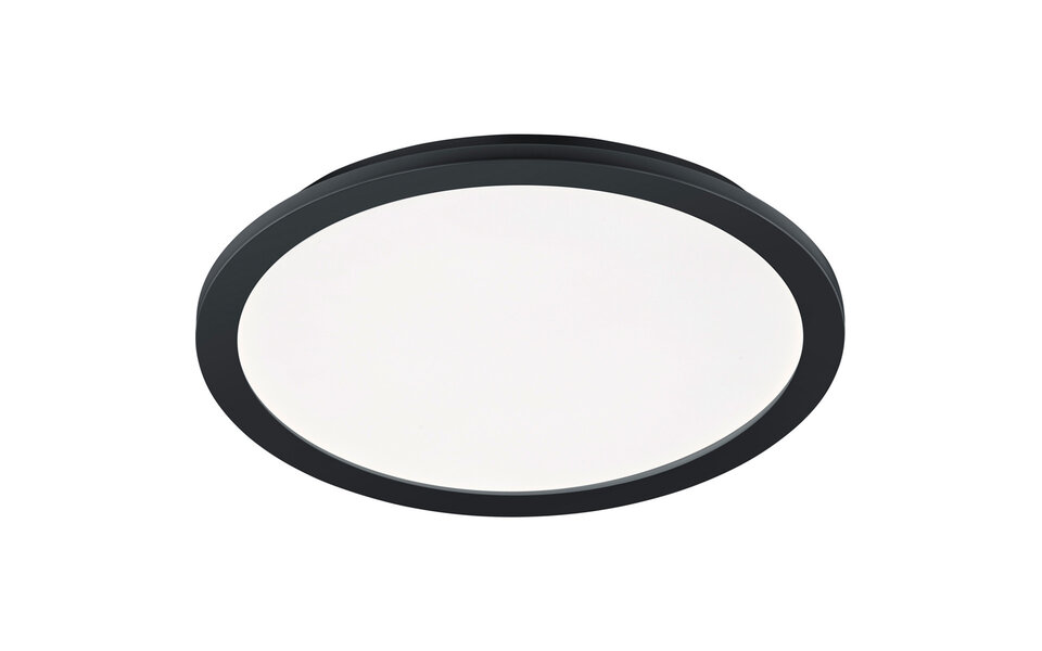 HLW LED LED Plafondlamp - Badkamerlamp - Trion Camy - Opbouw Rond 22W - Spatwaterdicht IP44 - Dimbaar - Warm Wit 3000K - Mat Zwart HLW LED LED Plafondlamp - Badkamerlamp - Trion Camy - Opbouw Rond 22W - Spatwaterdicht IP44 - Dimbaar - Warm Wit 3000K - Mat Zwart