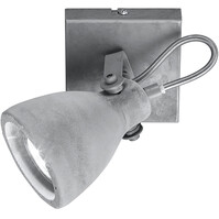 Trion Conry LED ceiling spotlight 1-light matte gray concrete look GU10 Trion Conry LED ceiling spotlight 1-light matte gray concrete look GU10
