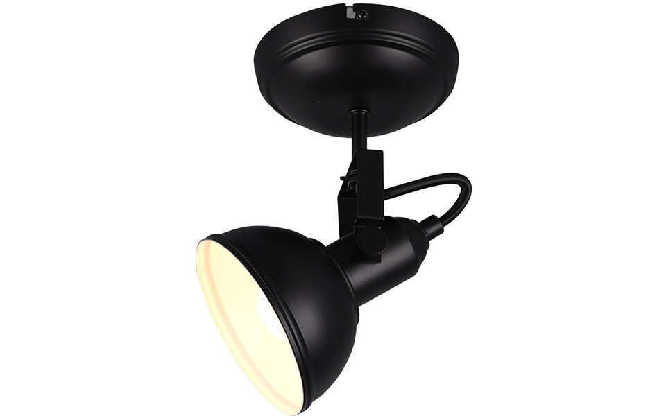 HLW LED LED Ceiling Spotlight - Trion Gini - E14 Fitting - 1-light - Round - Matte Black - Aluminum HLW LED LED Ceiling Spotlight - Trion Gini - E14 Fitting - 1-light - Round - Matte Black - Aluminum