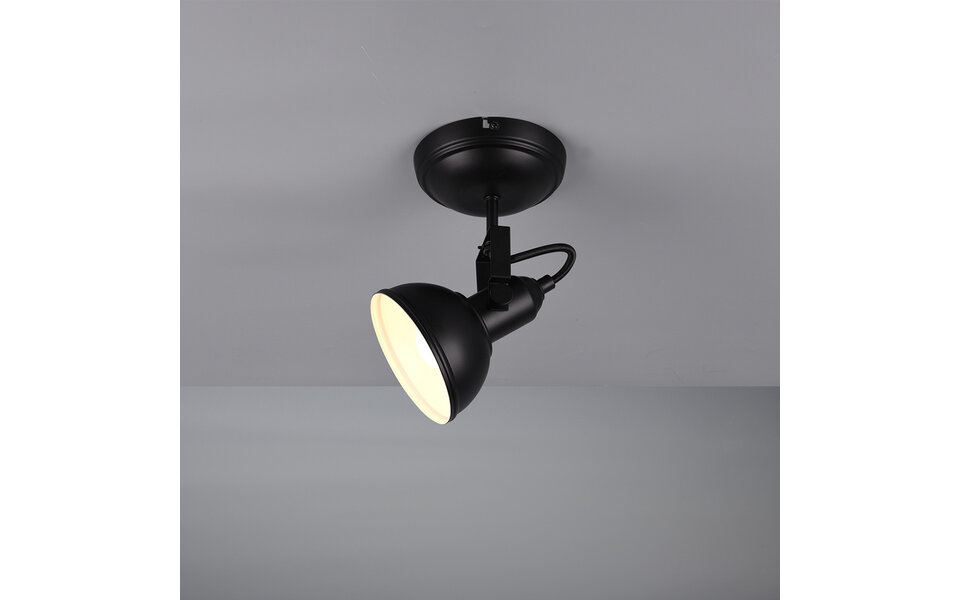 HLW LED LED Plafondspot - Trion Gini - E14 Fitting - 1-lichts - Rond - Mat Zwart - Aluminium HLW LED LED Plafondspot - Trion Gini - E14 Fitting - 1-lichts - Rond - Mat Zwart - Aluminium