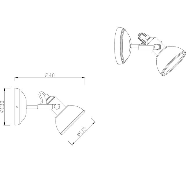 HLW LED LED Plafondspot - Trion Gini - E14 Fitting - 1-lichts - Rond - Mat Zwart - Aluminium HLW LED LED Plafondspot - Trion Gini - E14 Fitting - 1-lichts - Rond - Mat Zwart - Aluminium