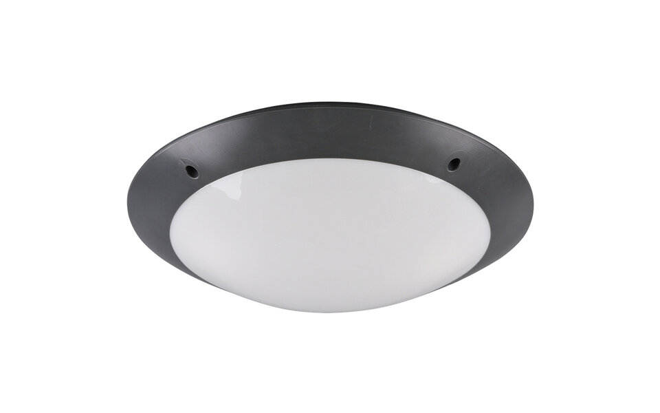 HLW LED LED Plafondlamp - Badkamerlamp - Trion Camiro - Opbouw Rond - Waterdicht IP54 - E27 Fitting - 2-lichts - Mat Antraciet - Kunststof HLW LED LED Plafondlamp - Badkamerlamp - Trion Camiro - Opbouw Rond - Waterdicht IP54 - E27 Fitting - 2-lichts - Mat Antraciet - Kunststof