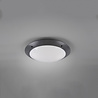 HLW LED LED Ceiling Light - Bathroom Light - Trion Camiro - Surface Mounted Round - Waterproof IP54 - E27 Fitting - 2-light - Matte Anthracite - Plastic