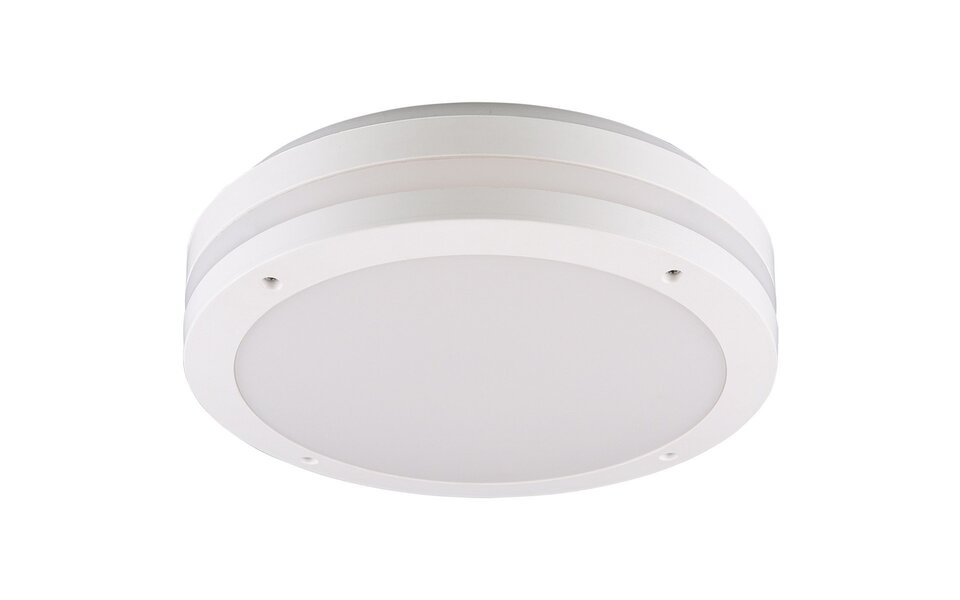 HLW LED LED Plafondlamp - Trion Keraly - Opbouw Rond - Bewegingssensor - Waterdicht - 12W - Mat Wit - Kunststof HLW LED LED Plafondlamp - Trion Keraly - Opbouw Rond - Bewegingssensor - Waterdicht - 12W - Mat Wit - Kunststof
