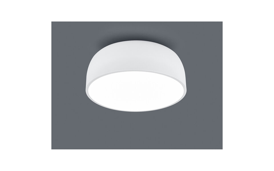 HLW LED LED Ceiling Light - Ceiling Lighting - Trion Barnon - E27 Fitting - 4 Lights - Round - Matte White - Aluminum